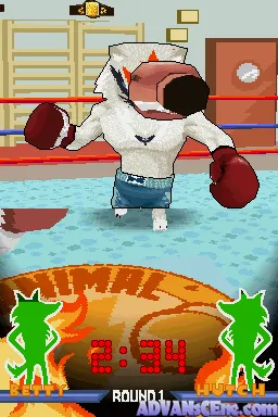 Animal Boxing gameplay screenshot on DS