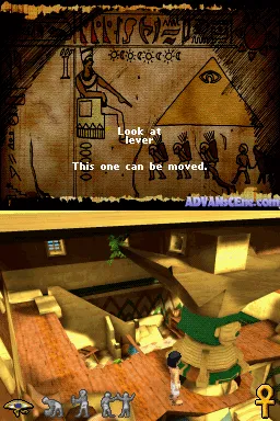 Ankh: Curse of the Scarab King gameplay screenshot on DS