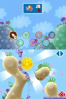 Aqua Panic! gameplay screenshot on DS