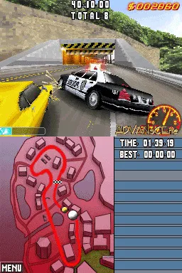 Asphalt: Urban GT 2 gameplay screenshot on DS
