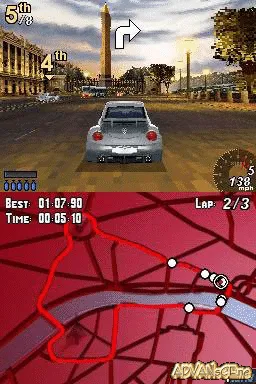 Asphalt: Urban GT gameplay screenshot on DS
