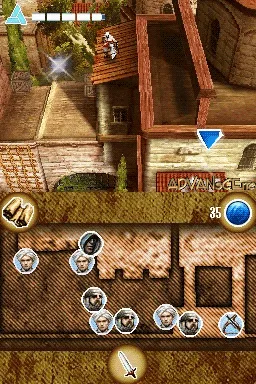 Assassin's Creed: Altaïr's Chronicles gameplay screenshot on DS
