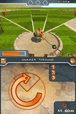 Asterix at the Olympic Games gameplay screenshot on DS
