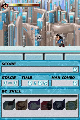 Astro Boy: The Video Game gameplay screenshot on DS