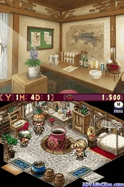 Atelier Annie: Alchemists of Sera Island gameplay screenshot on DS