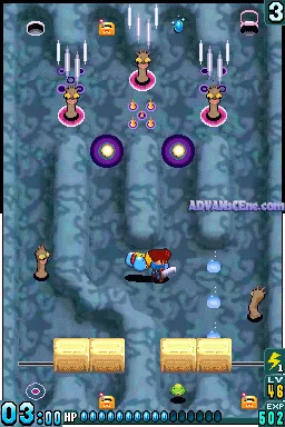 Away: Shuffle Dungeon gameplay screenshot on DS