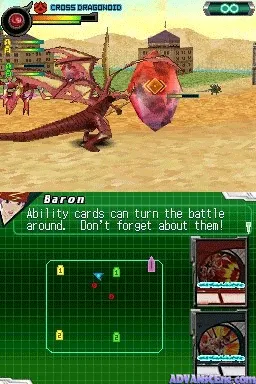Bakugan: Defenders of the Core gameplay screenshot on DS