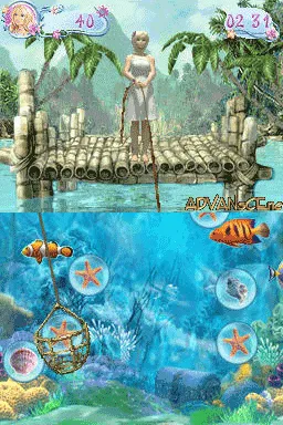 Barbie as the Island Princess gameplay screenshot on DS