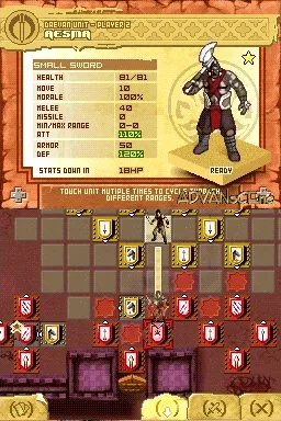 Battles of Prince of Persia gameplay screenshot on DS