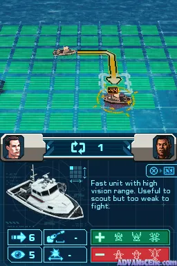 Battleship gameplay screenshot on DS