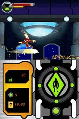 Ben 10: Protector of Earth gameplay screenshot on DS