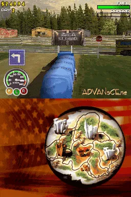 Big Mutha Truckers gameplay screenshot on DS