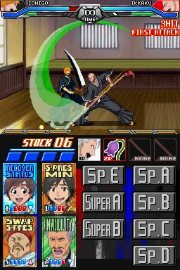 Bleach: Dark Souls gameplay screenshot on DS