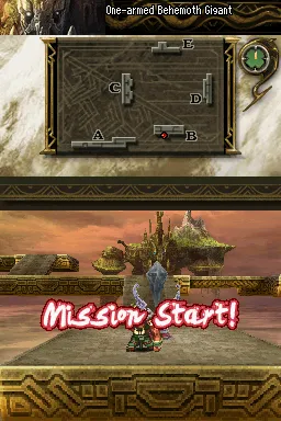 Blood of Bahamut gameplay screenshot on DS