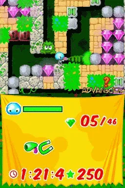 Boulder Dash: Rocks! gameplay screenshot on DS