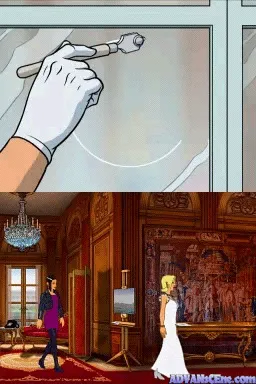 Broken Sword: Shadow of the Templars – The Director's Cut gameplay screenshot on DS