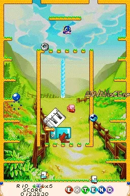 Bubble Bobble Double Shot gameplay screenshot on DS