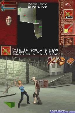 Buffy the Vampire Slayer: Sacrifice gameplay screenshot on DS