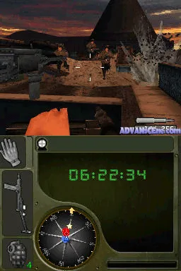 Call of Duty: World at War gameplay screenshot on DS