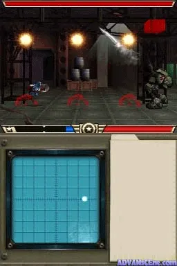 Captain America: Super Soldier gameplay screenshot on DS