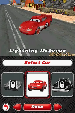 Cars Mater-National Championship gameplay screenshot on DS