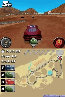 Cars Race-O-Rama gameplay screenshot on DS