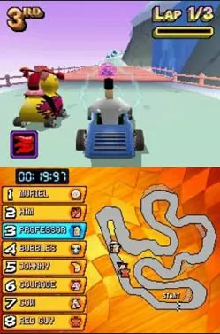 Cartoon Network Racing gameplay screenshot on DS