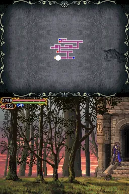 Castlevania: Order of Ecclesia gameplay screenshot on DS