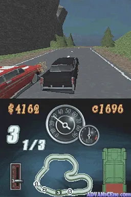 Chrysler Classic Racing gameplay screenshot on DS