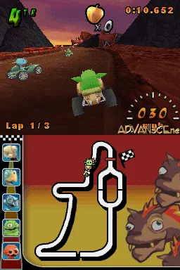 Cocoto Kart Racer gameplay screenshot on DS