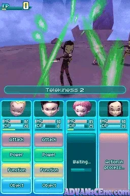 Code Lyoko: Fall of X.A.N.A. gameplay screenshot on DS