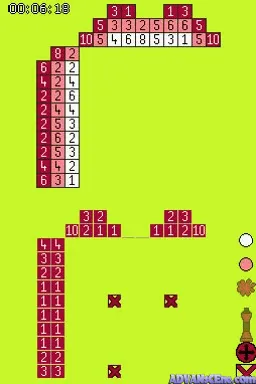 Colour Cross gameplay screenshot on DS