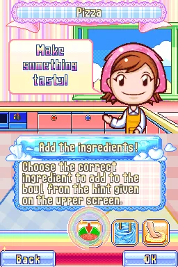 Cooking Mama 2: Dinner with Friends gameplay screenshot on DS