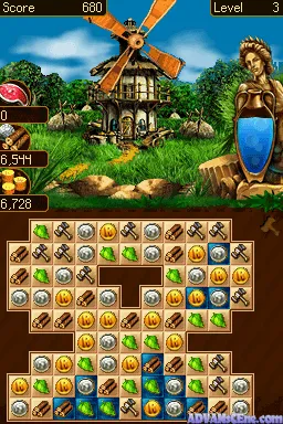 Cradle of Rome gameplay screenshot on DS