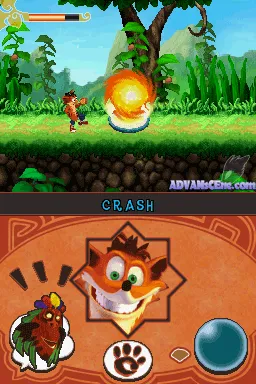 Crash: Mind over Mutant gameplay screenshot on DS