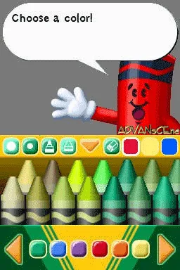 Crayola Treasure Adventures gameplay screenshot on DS