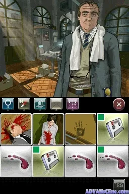 Crime Scene gameplay screenshot on DS