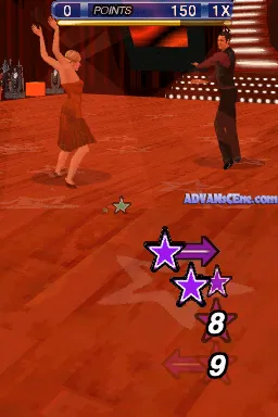 Dancing with the Stars: We Dance! gameplay screenshot on DS