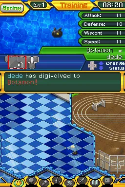 Digimon World Championship gameplay screenshot on DS