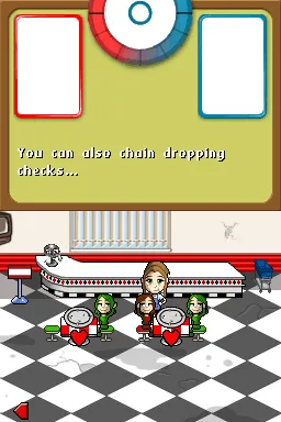 Diner Dash gameplay screenshot on DS