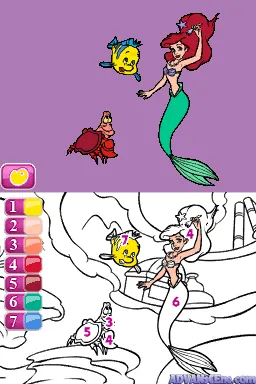 Disney Princess: Enchanting Storybooks gameplay screenshot on DS