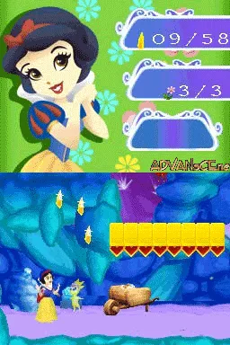 Disney Princess: Magical Jewels gameplay screenshot on DS