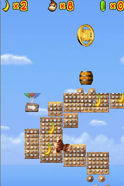 DK Jungle Climber gameplay screenshot on DS