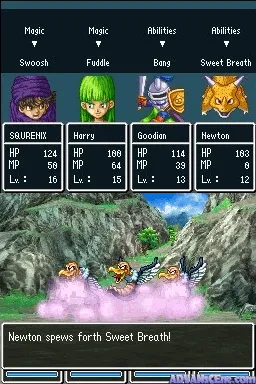 Dragon Quest V gameplay screenshot on DS