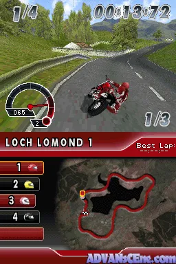 Ducati Moto gameplay screenshot on DS