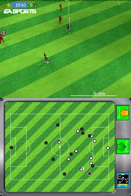 FIFA 06 gameplay screenshot on DS