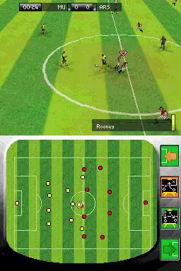 FIFA 07 gameplay screenshot on DS