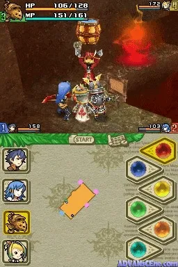 Final Fantasy Crystal Chronicles: Echoes of Time gameplay screenshot on DS