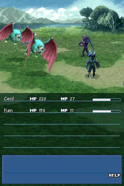 Final Fantasy IV gameplay screenshot on DS