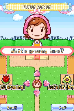 Gardening Mama gameplay screenshot on DS